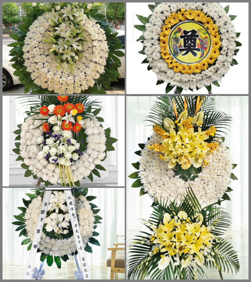贵州六盘水钟山区德坞街道花圈速递